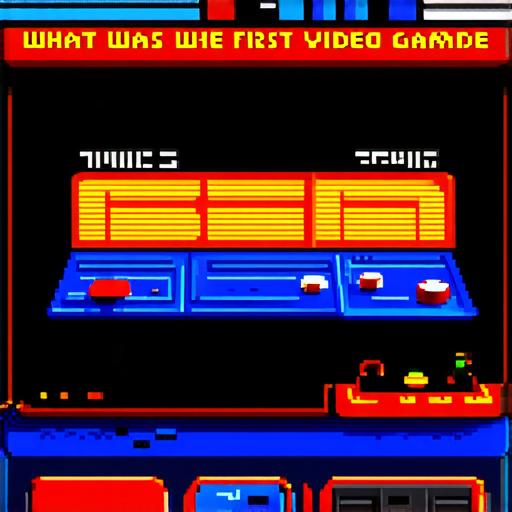 What was the first video game made