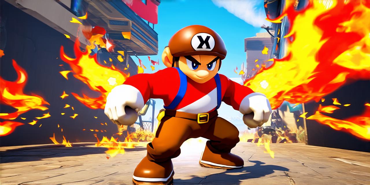 Video game hero who defeats goombas with flaming projectiles