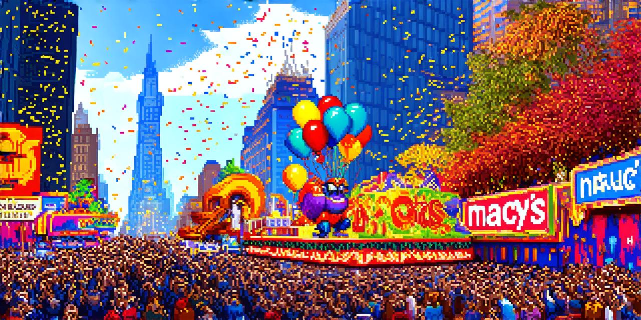 What was the first video game character in macy's thanksgiving day parade