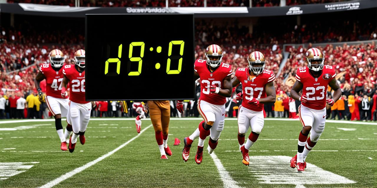 What time is 49er game on tomorrow