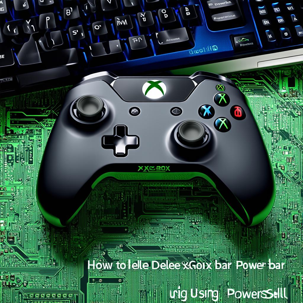 How to delete xbox game bar using powershell