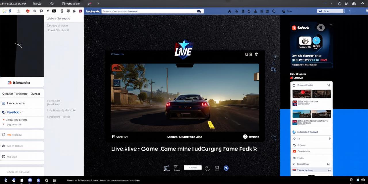 How to live feed omaying a game on facebook