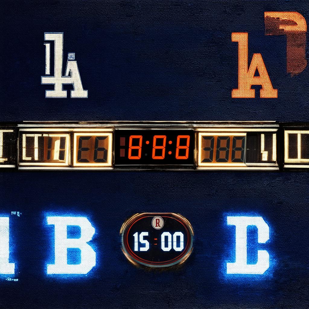 What's the score of the padres dodgers game